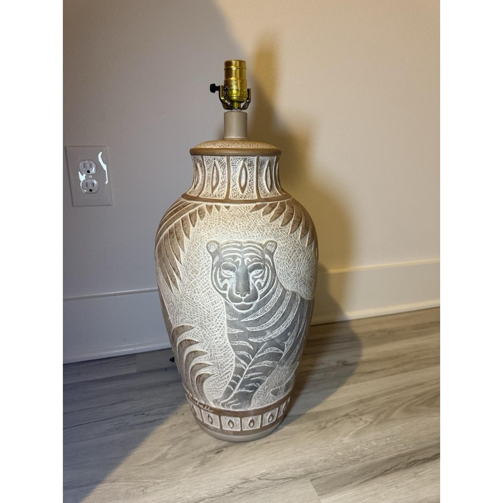 Pacific Coast Lighting Vintage Lamp Tiger Safari